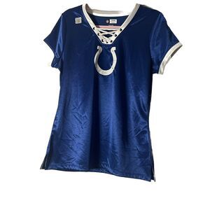 NWT NFL Team Apparel Colts Shirt Womens Size Medium Football Fan Wear Fall